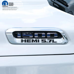 RAM 1500 Hood Emblem Overlay Decals L&R THIN Blue Line American Flag Fits 2019-2026 Ram Trucks