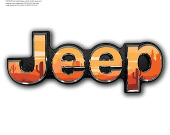 Jeep Emblem Overlay Dekaler - Gamla Västern