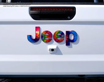 Holografiska Jeep-emblemdekaler - Tie Dye