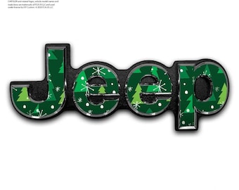 Jeep Emblem Overlay Dekaler - Julgranar