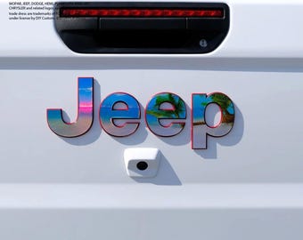 Holografiska Jeep-emblemdekaler - The Beach