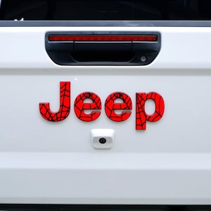 Jeep Emblem Overlay Decals -Spider Web