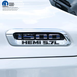 RAM 1500 Hood Emblem Overlay Decals L&R THIN Blue Line American Flag Fits 2019-2025 Ram Trucks