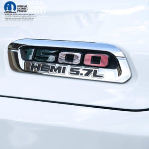 Decalcomanie sovrapposte per emblema cofano RAM 1500 L&R bandiera messicana adatte per camion Ram 2019-2025