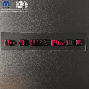 Dodge HEMI Fender Emblem Insert Decal L&R DRIPPING Red Fits 2020-2023 Challenger Charger Durango