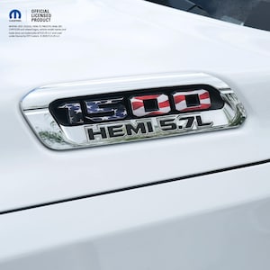 RAM 1500 Hood Emblem Overlay Decals L&R American Flag Fits 2019-2026 RAM Trucks