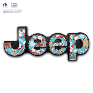 Jeep Emblem Overlay Decals - Christmas Wrapping
