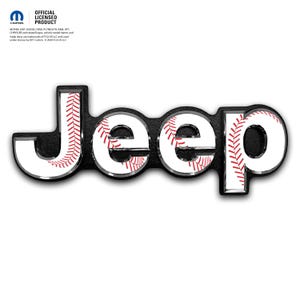 Jeep Emblem Overlay Decals - Baseball