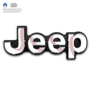 Jeep Emblem Overlay Decals - Baseball