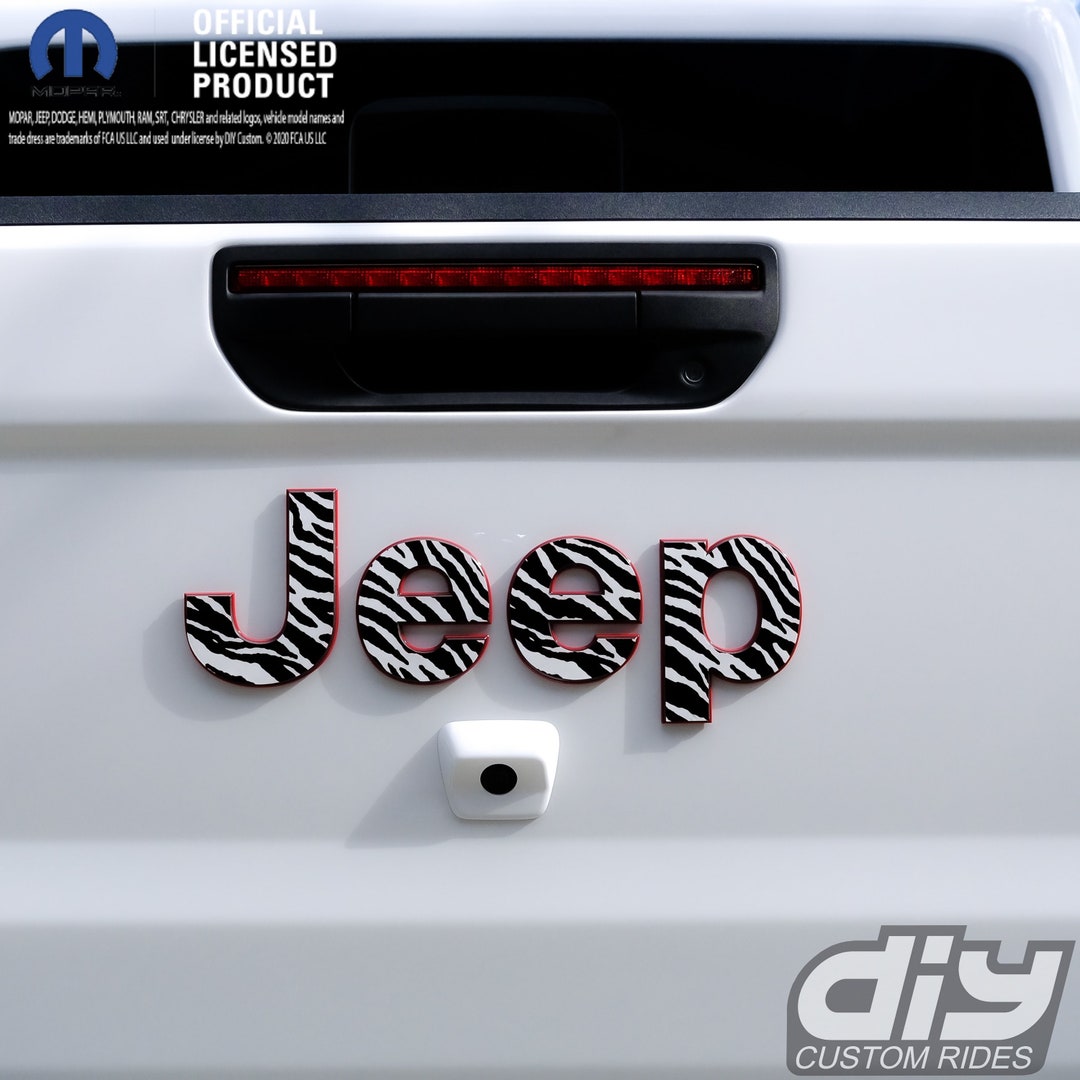 Jeep Gladiator Tailgate Emblem Kit - Red (Matte) - :: The Best Ama