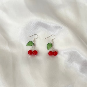 cherry earrings