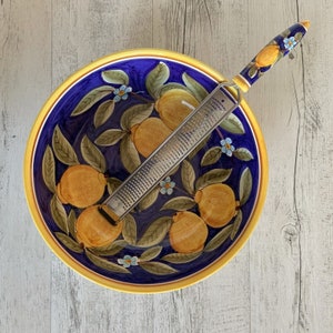Set Spaghettiera and Grater Super Positano Blue