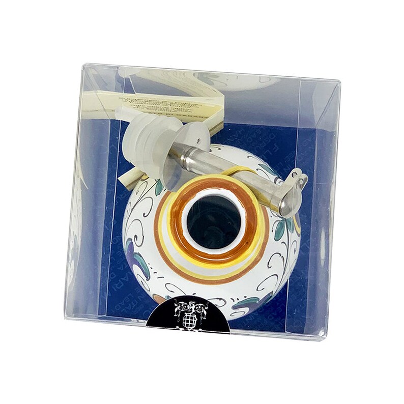 Oil bottle 7 with Ricco Deruta decoration Oil bottle 7 with Ricco Deruta decoration