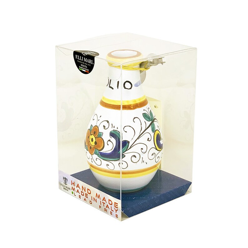 Oil bottle 7 with Ricco Deruta decoration Oil bottle 7 with Ricco Deruta decoration
