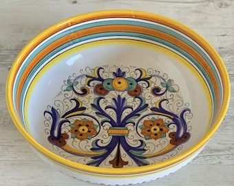 Rich Deruta Salad Bowl