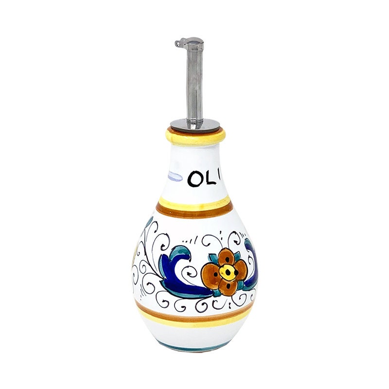 Oil bottle 7 with Ricco Deruta decoration