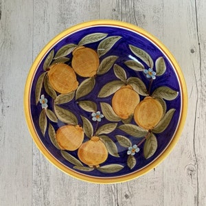 Positano Blue Salad Bowl