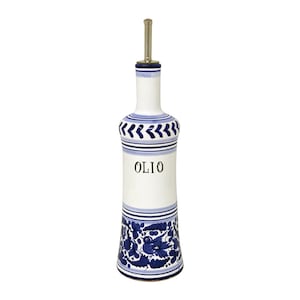 Galheteiro 0,5L 31 cm com decoração Arabesco Azul