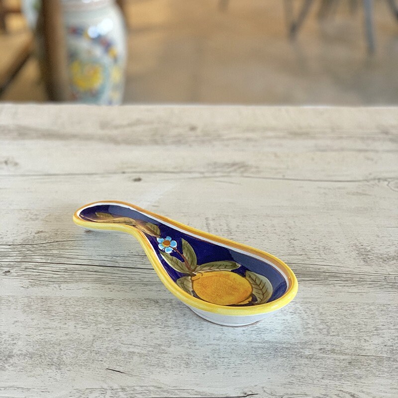 Spoon Rest Arabesco Yellow