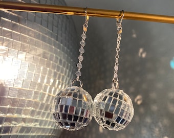 Sparkly Disco Ball Dangles Earrings Fiesta Festival