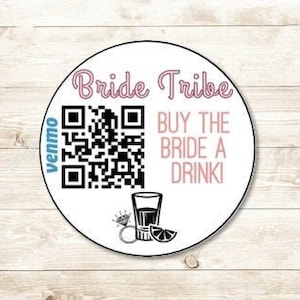 Buy Bride Drinks QR code, Custom
