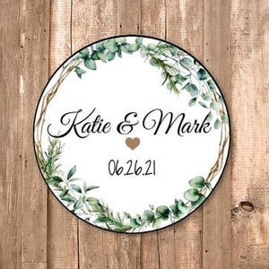 Custom wedding invitation envelope seals, wedding favor labels, anniversary envelope seals, bridal shower envelope seals