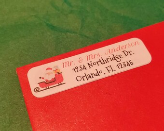 Custom Christmas Return Address labels, Personalized Christmas Return Address labels, Christmas Card labels, Christmas card address labels