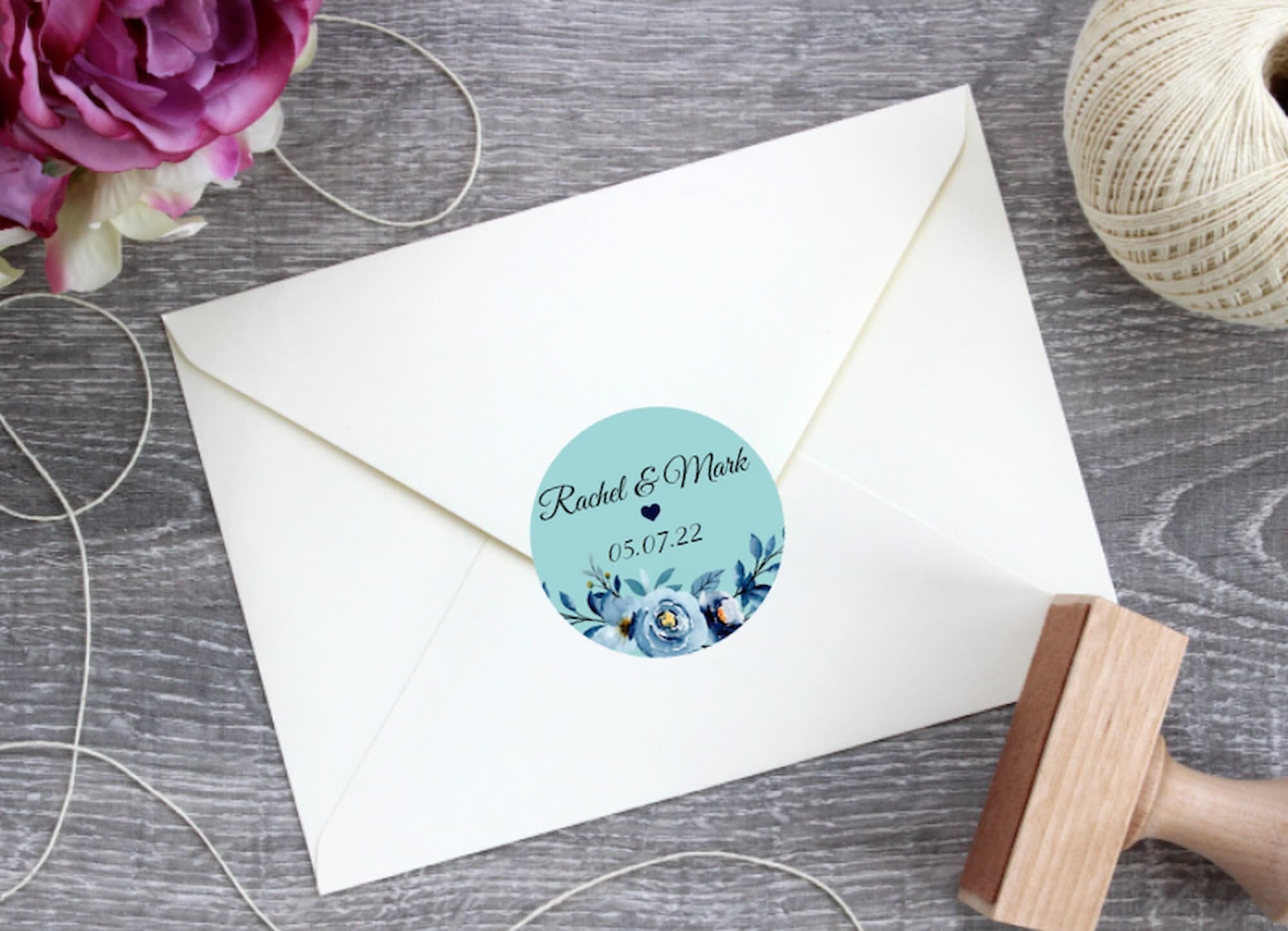 Wedding Invitation Sticker, Wedding Mail Sticker, Wedding Invite