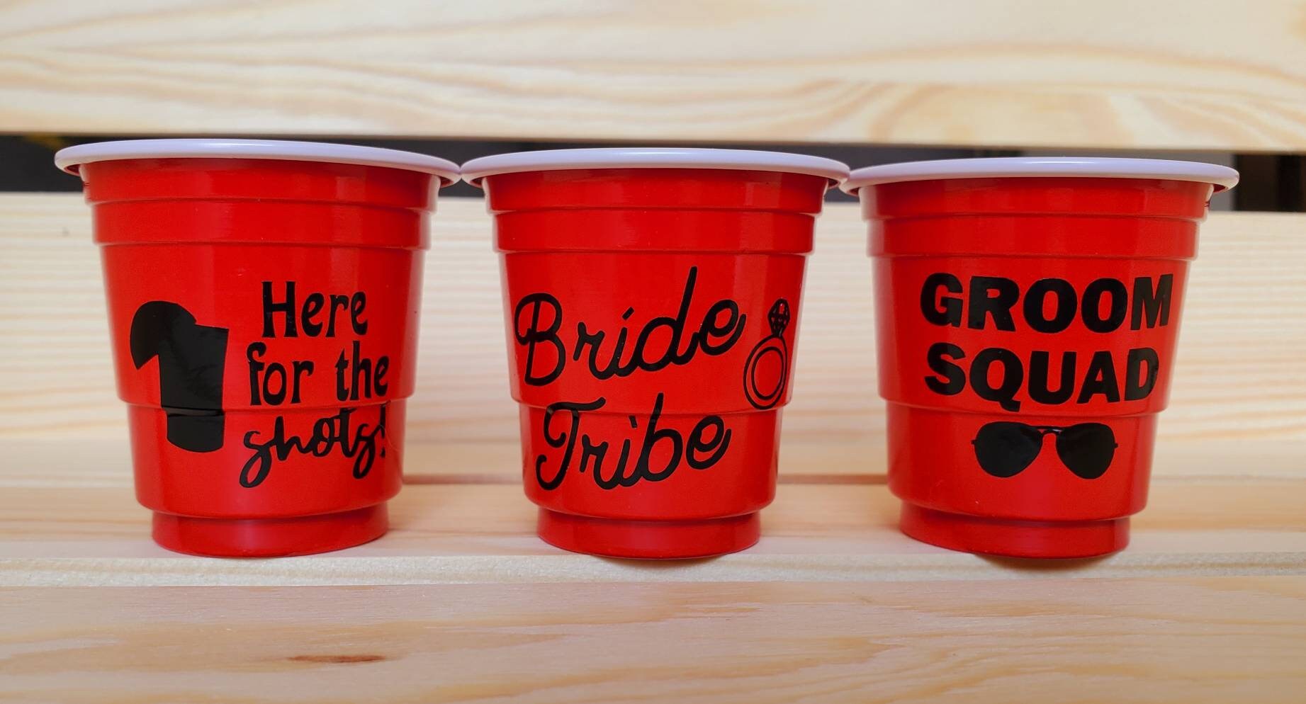 Personalized shot glasses Custom plastic shot glasses Custom Etsy