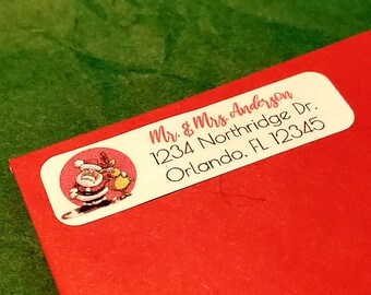 Custom Christmas Return Address labels, Personalized Christmas Return  Address labels, Christmas Card labels, Christmas card address labels