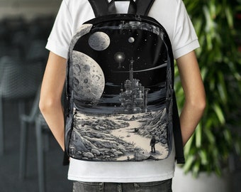 Space junkyard, All Over Print Bag, Scifi Backpack
