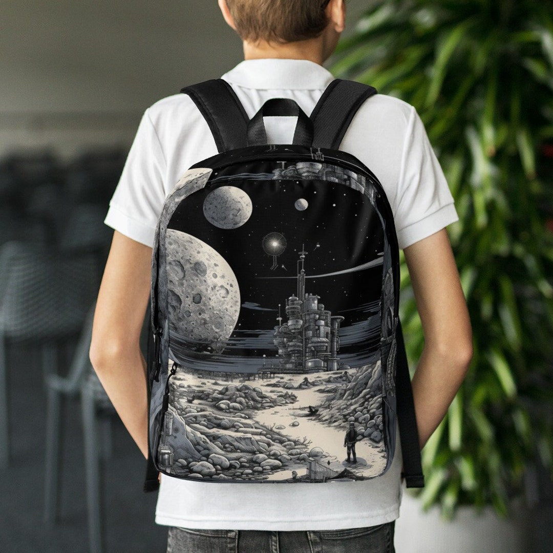 Space Junkyard, All Over Print Bag, Scifi Backpack - Etsy