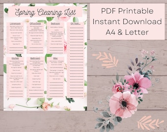 Spring Cleaning Checklist: Floral Design (Digital Download)