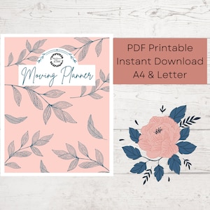 Moving Planner Printable PDF, Relocation Planner, Moving Guide, Moving Checklist, Moving Checklist Canva, Packing Checklist