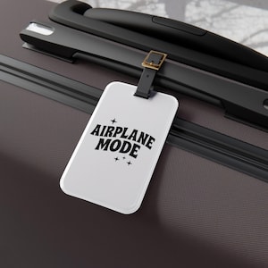 Airplane Mode Luggage Tag For Travel Enthusiasts Identifier Airplane Bag Tag Durable Suitcase Label Gift For Travelers Traveling Essentials