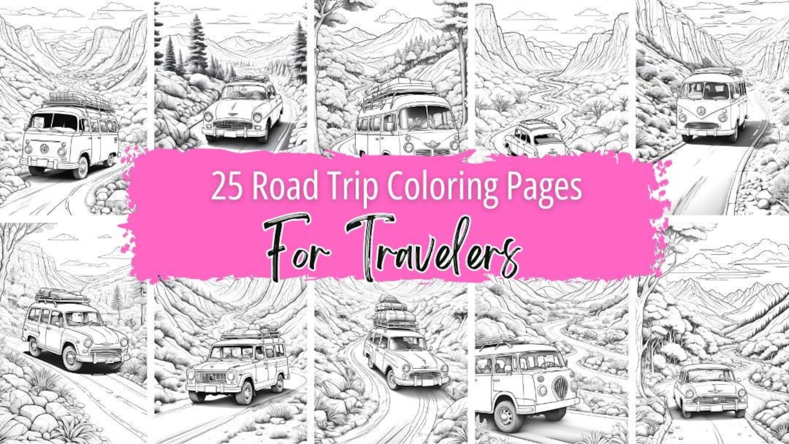 25 Road Trip Coloring Pages Printable Road Trip Coloring Sheets