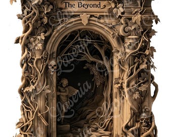 3D Illusion Design - The Beyond Haunted Archway | CO2 Laser | Diode Laser | Glowforge