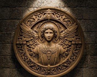 3D STL Design Archangel Michael for CNC Routers and 3D Printing