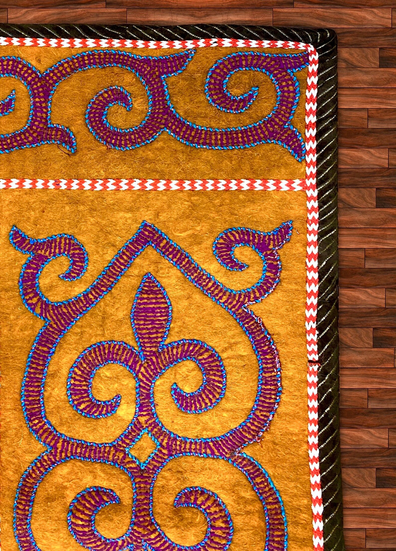 Shyrdak Kazakh Felt rugs Kazakh Wool Carpet Handmade Rug Etsy