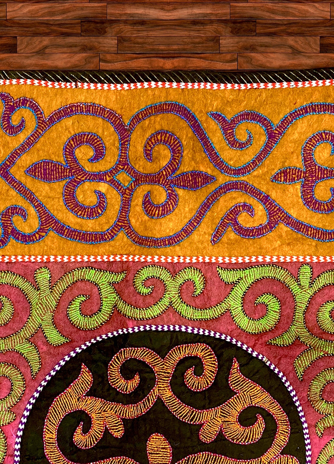 Shyrdak Kazakh Felt rugs Kazakh Wool Carpet Handmade Rug Etsy