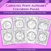 Carousel Pony Alphabet Coloring Pages - 27 Printable Sheets (PDF) - Etsy