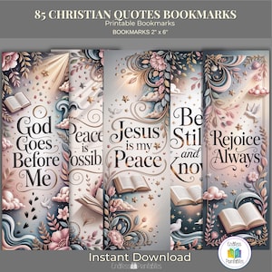 Christelijke bladwijzers | 85 inspirerende bijbelcitaten | Full colour Faith-cadeauset
