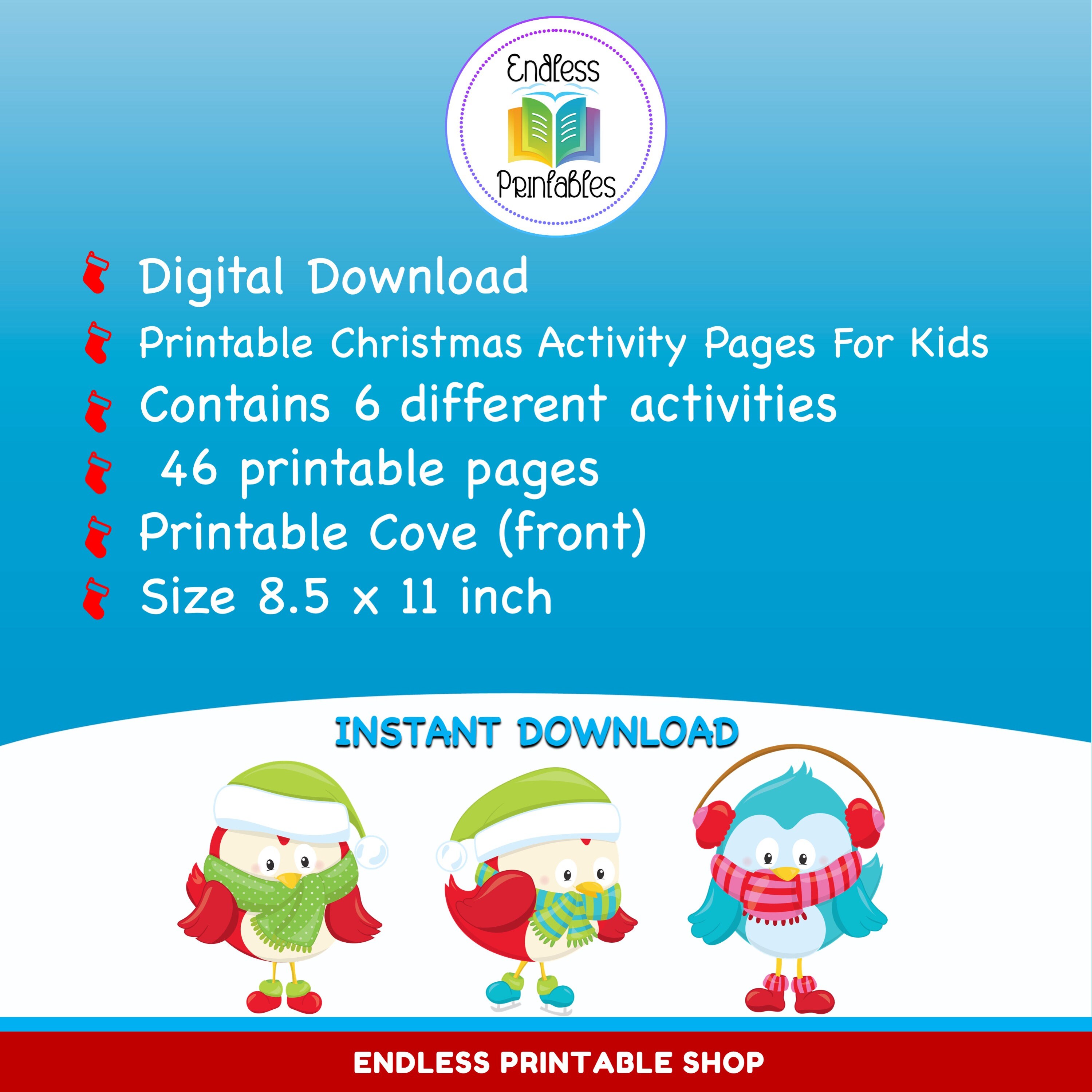 Printable Christmas Activity Pages for Kids| Christmas Children ...
