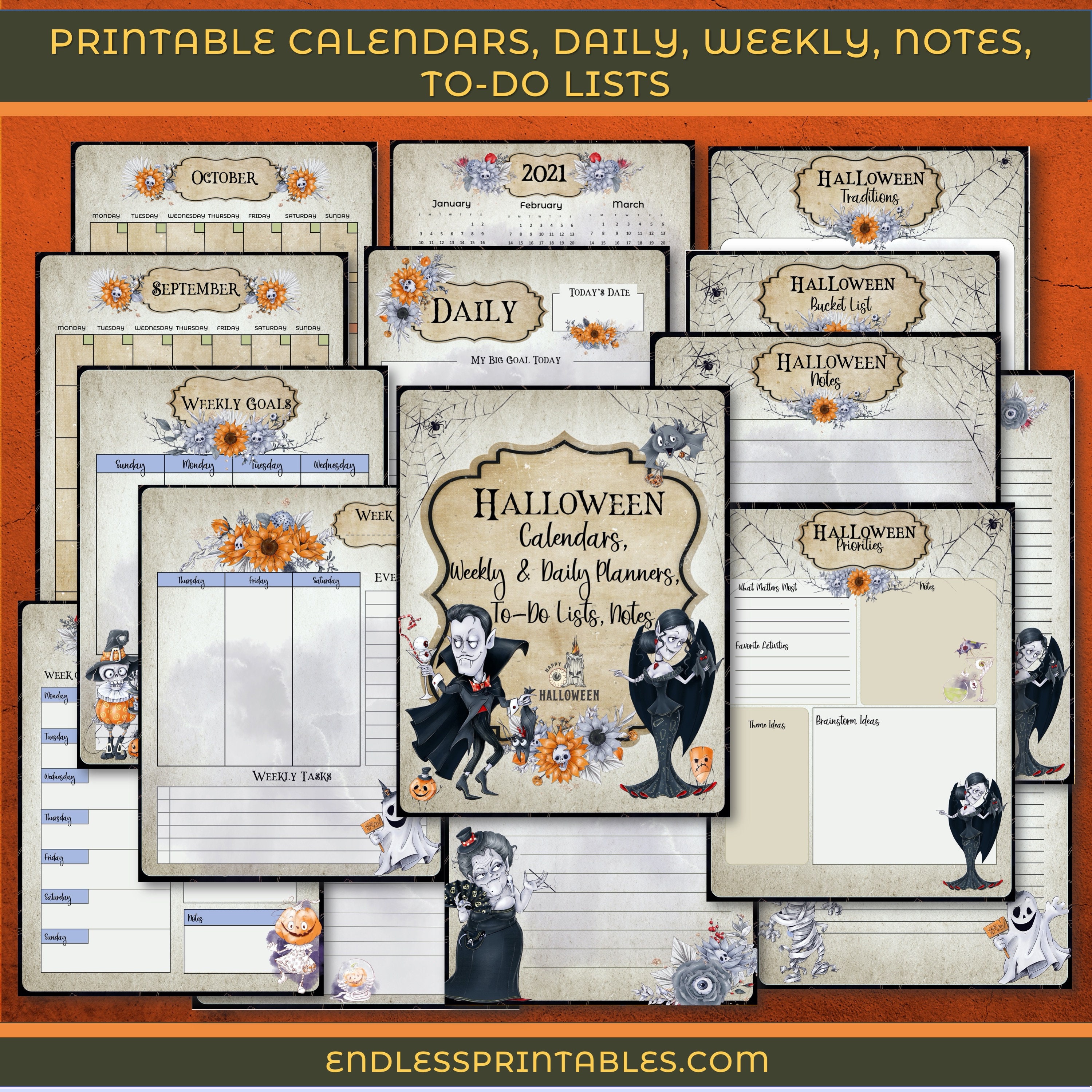 Halloween Planner Printable Halloween Party Planning - Etsy