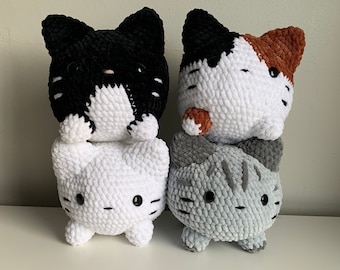 Crochet Round Cat Plushie