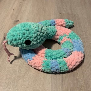 Crochet Giant Snake Plushie (Custom Made)