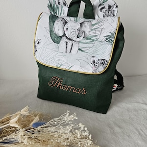 Sac à dos bébé enfant personnalisé prénom fait main/Sac maternelle/Sac à dos maternelle crèche brodé/Cartable école brodé