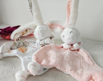 Doudou bébé personnalisé / doudou lapin personnalisable broderie / idée cadeau naissance