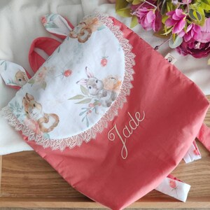 Sac à dos bébé enfant personnalisé prénom fait main/Sac maternelle/Sac à dos maternelle crèche brodé/Cartable école brodé