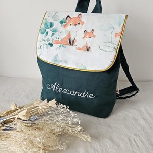 Sac à dos bébé enfant personnalisé prénom fait main/Sac maternelle/Sac à dos maternelle crèche brodé/Cartable école brodé